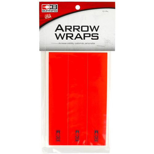 Bohning Arrow Wraps Small diameter 5.5 in. Neon Red 13 pk.