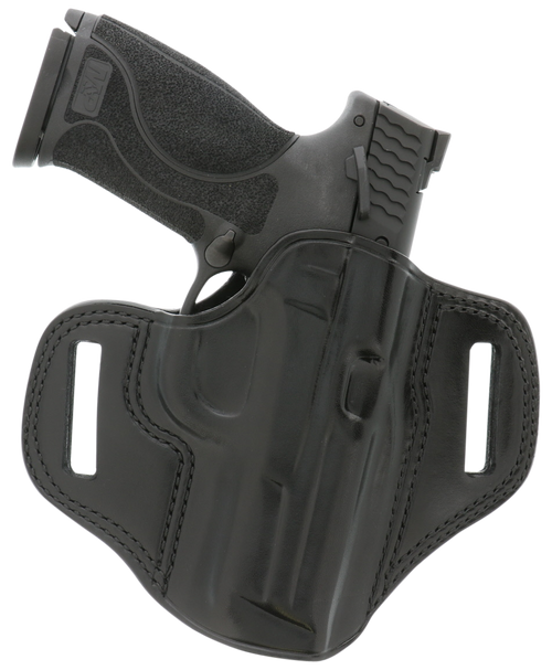 Galco CM212B Combat Master  OWB Black Leather Belt Slide Fits 1911 Right Hand