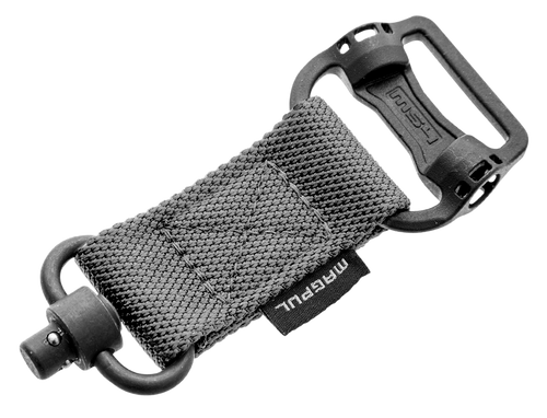 Magpul MAG519-GRY MS1/MS4 Sling Adapter made of Steel with Maganese Phosphate Stealth Gray Finish, Polymer Hardware, Nylon 1.25" Webbing & Two to One-Point Design for AR-15, M4, M16, AK-Platform & AKM
