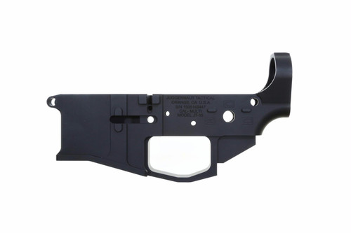 Juggernaut Tactical JTE AR15 Billet Serialized Stripped Lower Receiver - Black
