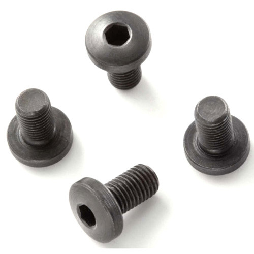 EXTREME GRIP SCREWS - COLT GOVERNMENT, COMMANDER, OFFICERS AND CLONES (4 SCREWS) - SLOTTED HEAD BLACK FINISH