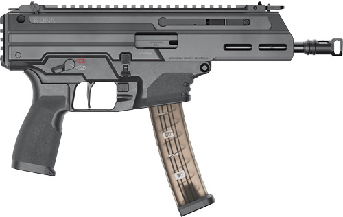 Springfield Armory KN9069B Kuna 9mm Luger 30+1 6.12" Black Melonite Steel Barrel, M-LOK Handguard, Black Hardcoat Anodize Aluminum/Polymer Picatinny Rail Receiver, Picatinny Rail End Plate, AR Style Grip No brace
