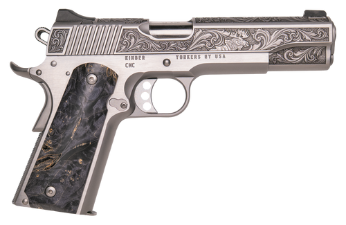 Cnc Firearms CNCWILDLIFE45 Kimber 1911 Wildlife Exclusive 45 ACP 7+1 5" Burled Maple Wood Grip