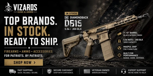 In stock Diamondback DB195AK061 DB15  5.56/300BLK 30rd 7"/10" Black Nitride Flat Dark Earth Flat Dark Earth Magpul Grip