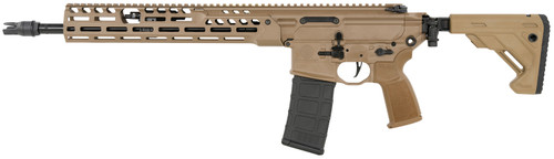 Sig Sauer RMCX556N16BIR MCX Spear LT IR 5.56 NATO 30+1 16" Black FNC Steel Threaded Bar, FDE Cerakote Picatinny Rail Alloy Steel Receiver, M-LOK Handguard, Telescoping Folding Flat Dark Earth Alum Stock, AR Compatible Reduced Angle Grip