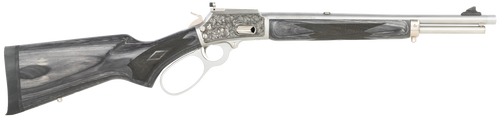 Marlin 1894 SBL Wild Boar 10mm Auto 16" Polished Stainless Steel, Polished Engraved Receiver, Gray Fixed Laminate Stock CNCRAZ10MM