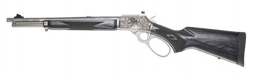 Marlin 1894 SBL Wild Boar 10mm Auto 16" Polished Stainless Steel, Polished Engraved Receiver, Gray Fixed Laminate Stock CNCRAZ10MM