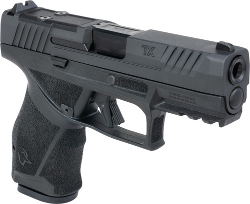 Taurus TX 9 Compact 9mm Luger 15+1 4" Black Barrel, Black Nitride Alloy Steel Optic Ready/Serrated Slide, Black Stainless Steel Frame w/Picatinny Rail, Interchangeable Backstrap Grip