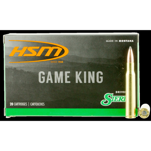 HSM 300RUM14N Game King  300 RUM 200 gr Sierra GameKing Spitzer Boat Tail 20 Per Box/ 20 Case Ammo for MA, CT, NJ, IL, NY & CA Buyers
