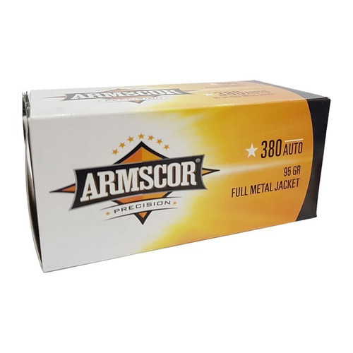 Armscor 380 ACP Ammo 95gr FMJ Ammunition - 100 Rounds