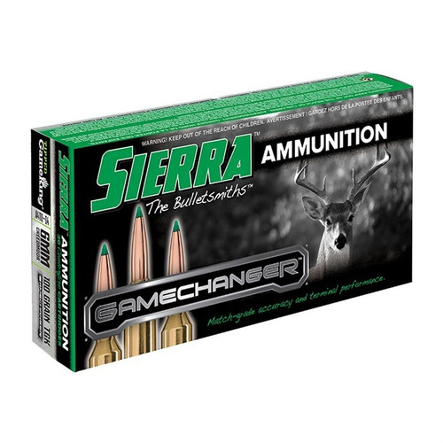 Sierra 6mm Creedmoor 100gr Polymer Tipped Ammo - 20 Rounds