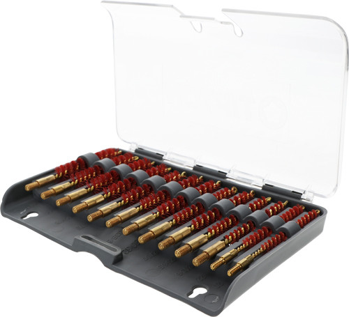 BORE BRUSH SET W/STORAGE CASETIPTON 13-PIECE NYLON RIFLE 