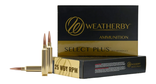 Weatherby 25 WBY RPM Ammo 133gr BEH Ammunition - 20 Rounds