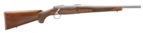 Ruger 67104 Hawkeye Hunter 308 Win 4+1 16.60" Satin Threaded Barrel, Satin Stainless Steel Receiver w/Integral Scope Mount, American Walnut Fixed Stock, Right Hand
