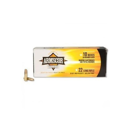 Armscor 22 Long Rifle Ammo 36gr FMJ Ammunition - 50 Rounds