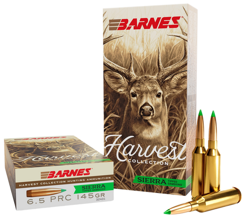Barnes Bullets 32401  Harvest 6.5PRC 145gr Sierra Tipped GameKing 20 Per Box/10 Case Ammo for MA, CT, NJ, IL, NY & CA Buyers