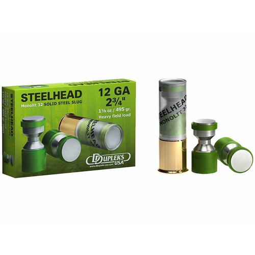 12 GAUGE 2-3/4'' 1-1/8OZ STEEL SLUGS 5/BOX