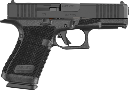 Glock P61950201 G19 Gen6 9mm Luger 10+1 4.02" Black GMB Barrel & Optic Ready/Serrated Slide, Black Polymer Frame w/Accessory Rail, Interchangeable Backstrap Grip, Ambidextrous