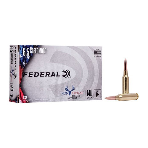Federal 6.5 Creedmoor Ammo 140gr SP Ammunition - 20 Rounds