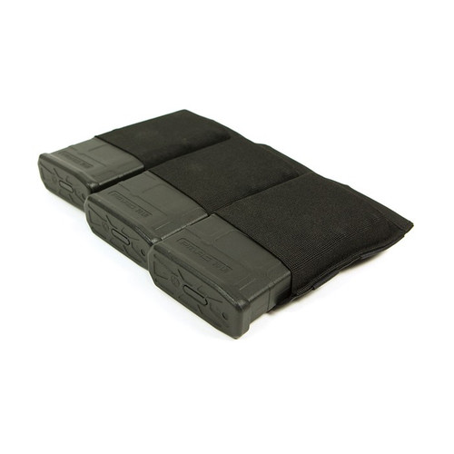 TRIPLE 308 MAGAZINE POUCH MOLLE MOUNT BLACK