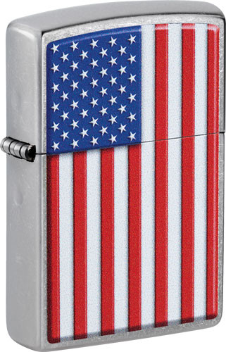 PATRIOTIC STREET CHROMEZIPPO WINDPROOF LIGHTER 