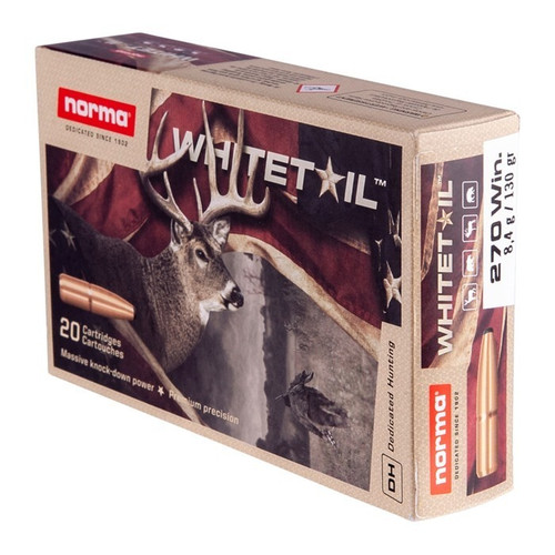 Norma 270 Win Ammo 130gr SP Ammunition - 20 Rounds