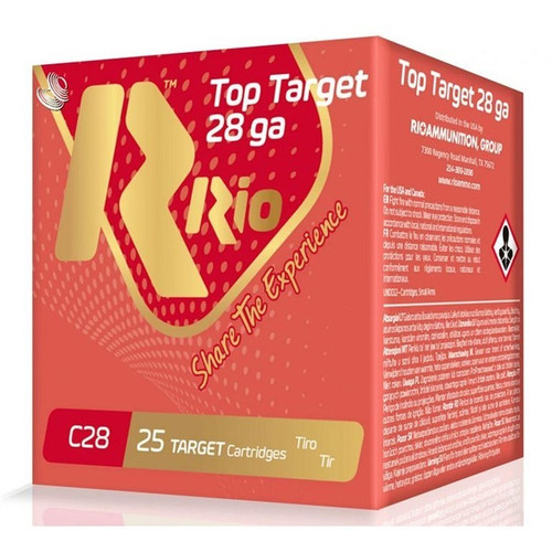 Rio Ammunition 28 Gauge Ammo 3/4 oz #9 Lead Shot Ammunition - 25 Rounds