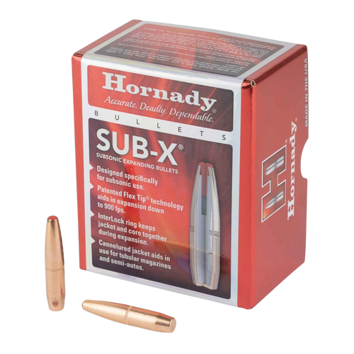 Hornady 33394 Sub-X  338Cal 307gr 50 Per Box/15Case