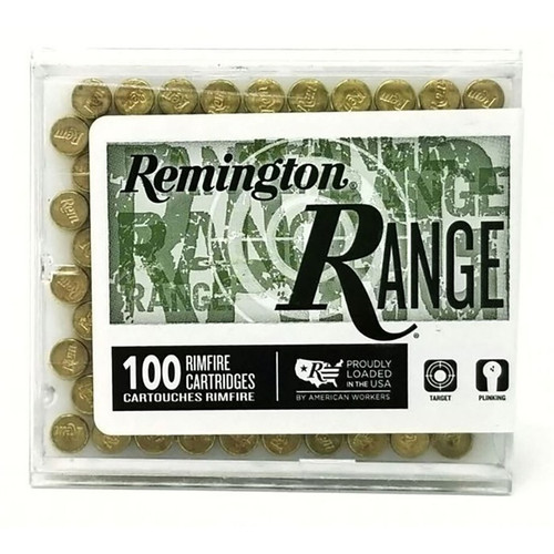 Remington .22 Long Rifle Ammo 40gr LRN Ammunition - 100 Rounds