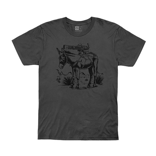 BURRO COTTON T-SHIRT MD CHARCOAL