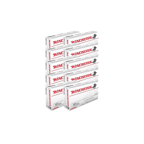 USA WHITE BOX 40 S&W 165GR FMJFN 500/CASE