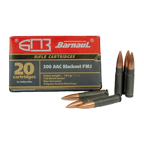 Barnaul 300 AAC Blackout Ammo 145gr FMJ Ammunition - 20 Rounds