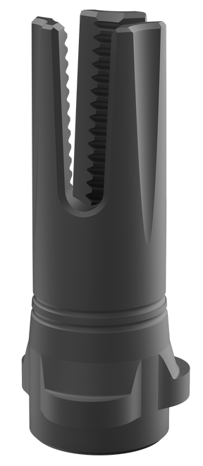 Breek Arms BRK4316 Scorch 3-Prong Flash Hider Black Nitride Steel 5/8"x24 Threads 30 Cal Compatible w/ Breek-LOK 3QD