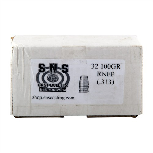 32 CAL (.313'') 100GR RNFP LEAD BULLETS 500/BOX