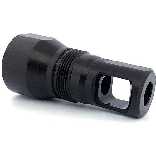 BLYAT XL MUZZLE BRAKE 24X1.5 THREAD FACEMOUNT SHOULDER BLACK