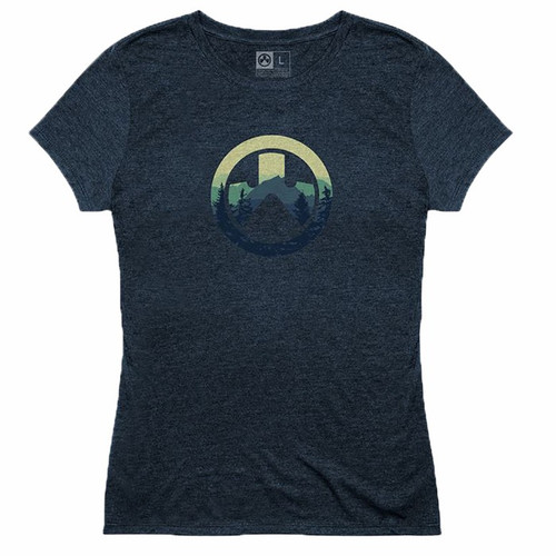 CASCADE ICON LOGO T-SHIRT NAVY HEATHER 2X-LARGE