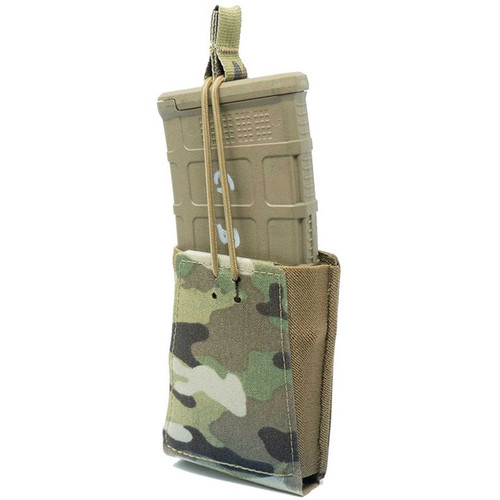 SINGLE RIFLE 7.62MM MAG POUCH W/BUNGEE RETENTION MULTICAM