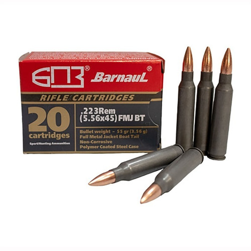 Barnaul .223 Remington Ammo 55gr FMJ Ammunition - 20 Rounds