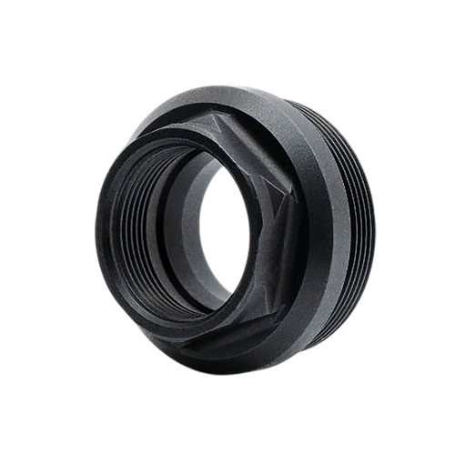 Armaspec ARM891-BLK HUB Thread Adapter Fits 1 3/8"x24 External 0.9x24 Internal Stainless Steel Black