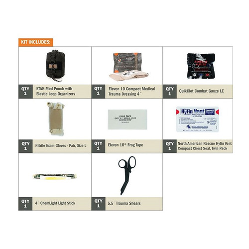 ETAK KIT CONTENTS W/COMPRESSED GAUZE