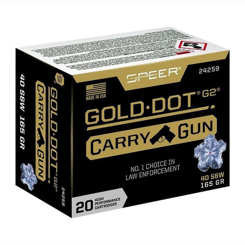 Speer .40 S&W Ammo 165gr JHP Ammunition - 200 Rounds