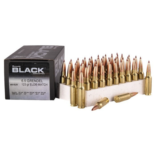 Hornady 6.5 Grendel Ammo 123gr ELD-M Ammunition - 50 Rounds