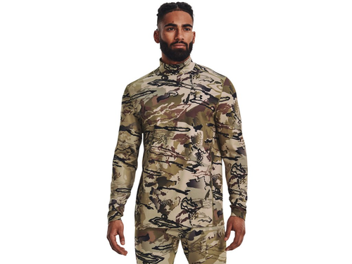 Men's ColdGear Infrared Camo Mock Long Sleeve