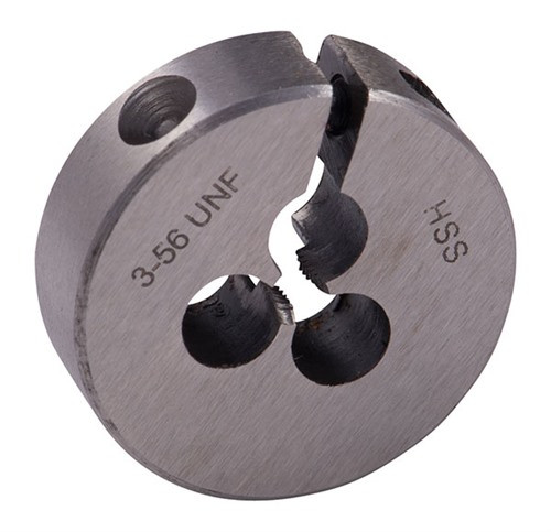 ROUND WIRE GAUGE CARBON DIE 13/16” DIAMETER 3-56 THREAD