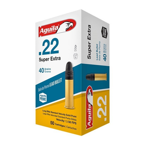Aguila 22 LR Ammo 40gr Lead Solid Point Ammunition - 2000 Rounds