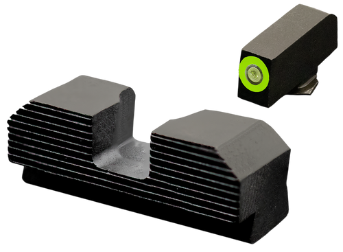 XS Sights GLM017P4G Minimalist Night Sight Set Green Tritium Front/Black Oxide Frame Compatible w/Glock