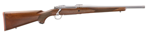 Ruger 67106 Hawkeye Hunter 243 Win 4+1 16.60" Satin Threaded Barrel, Satin Stainless Steel Receiver w/Integral Scope Mount, American Walnut Fixed Stock, Right Hand