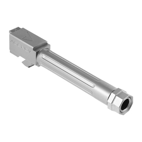 9MM LUGER 4.02” THREADED SS BARREL STAINLESS STEEL