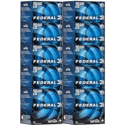 Federal 20 Gauge Ammo 7/8 oz #8 Lead Shot Ammunition - 250 Rounds