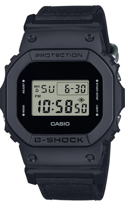 GSHOCK DW5600BCE1CR  CLASSIC CORDURA CLOTH     BLK